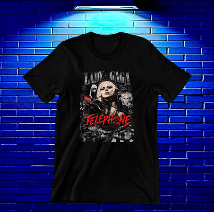Camiseta Lady Gaga BAMOR - MERON Negro