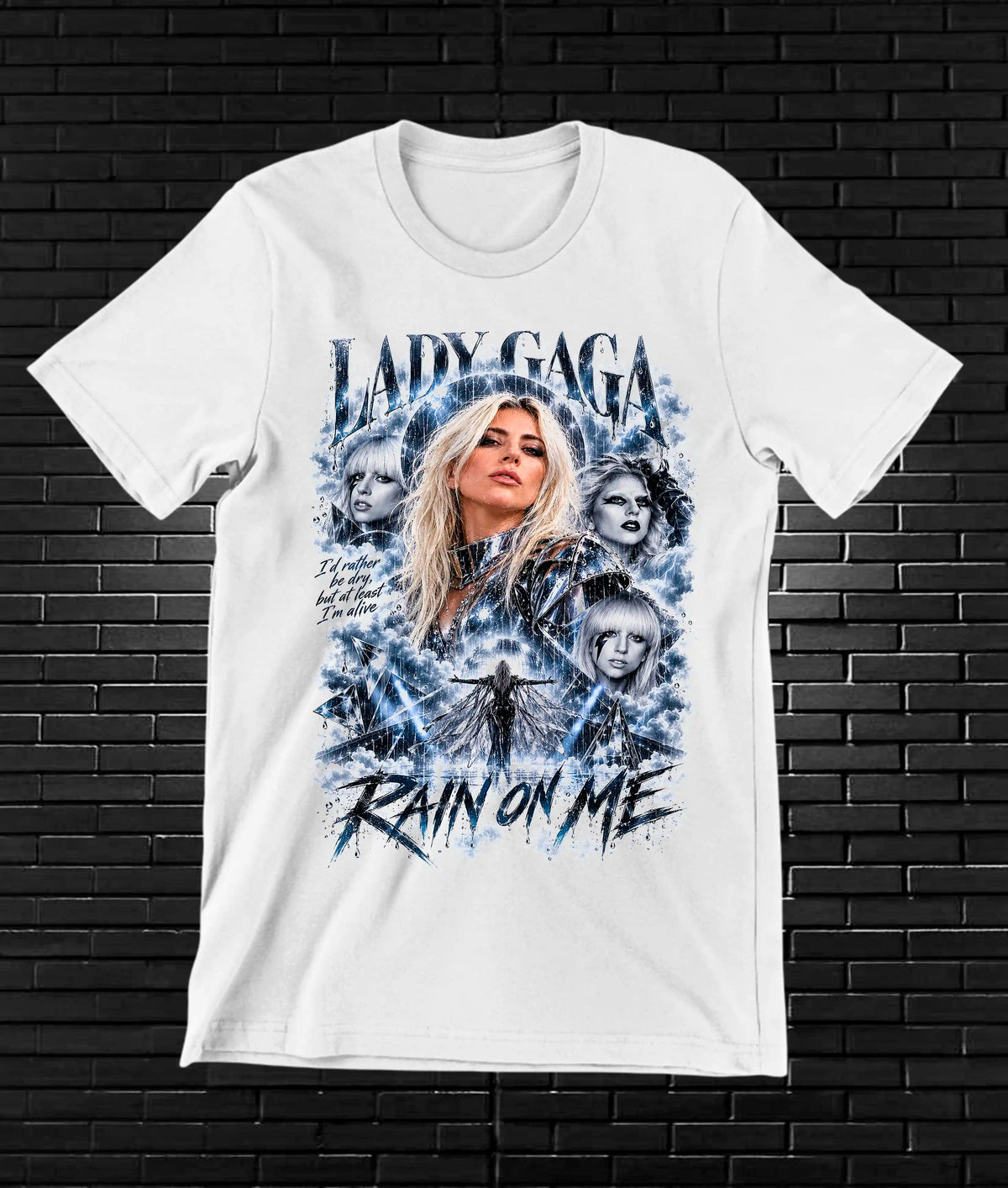 Camiseta Lady Gaga CAMINE - BAREN Blanco