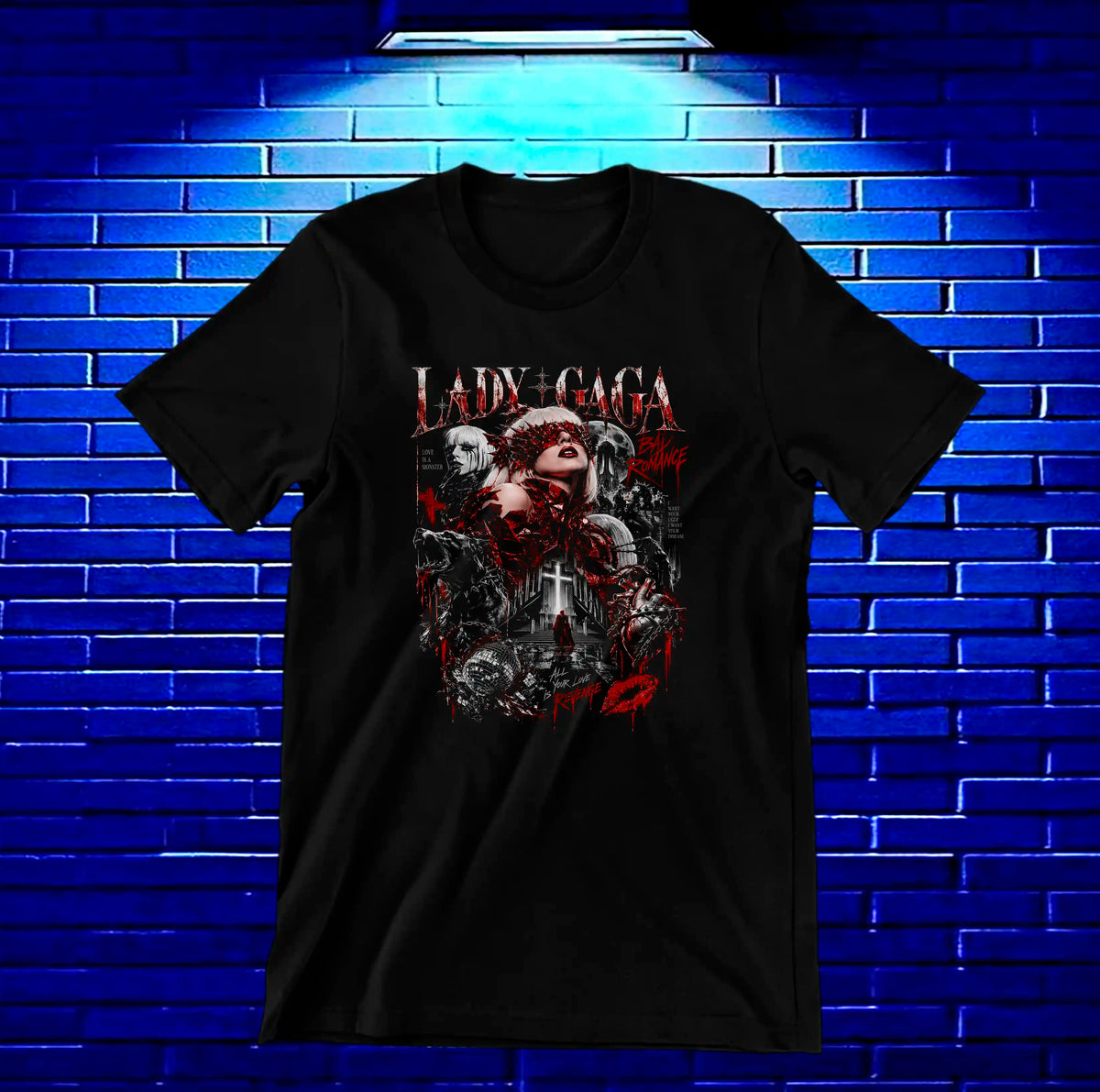 Camiseta Lady Gaga CAMINE - BAREN Negro