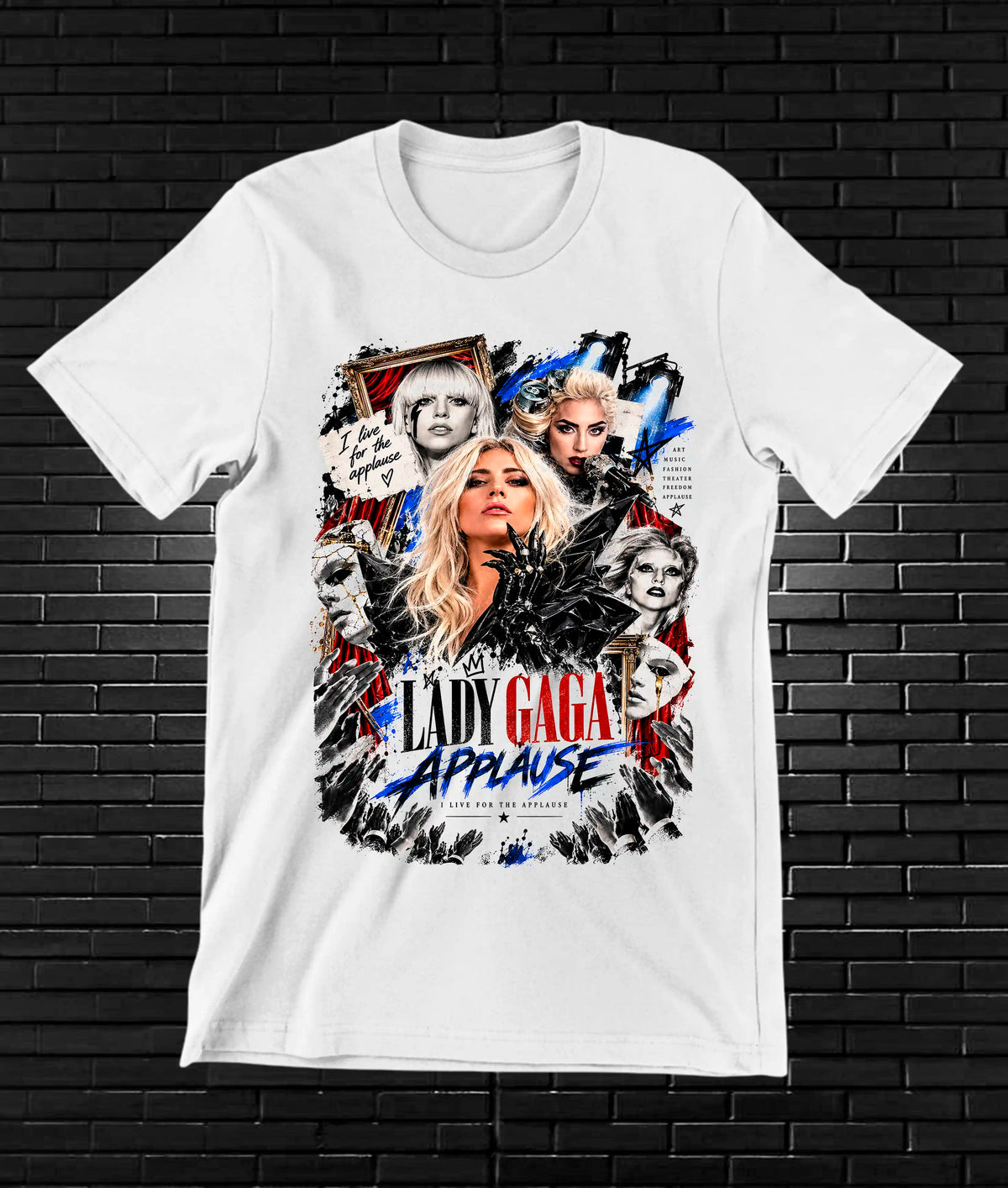 Camiseta Lady Gaga NIMOR - BANIX Blanco