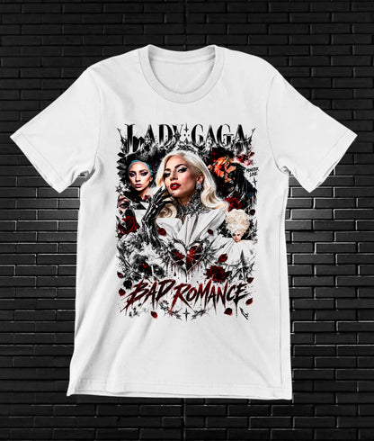 Camiseta Lady Gaga NIMOR - MERON Blanco