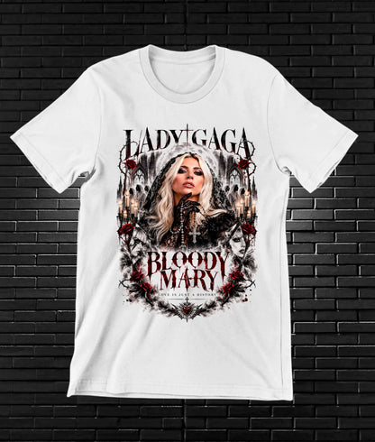 Camiseta Lady Gaga NIMOR - NIVRA Blanco
