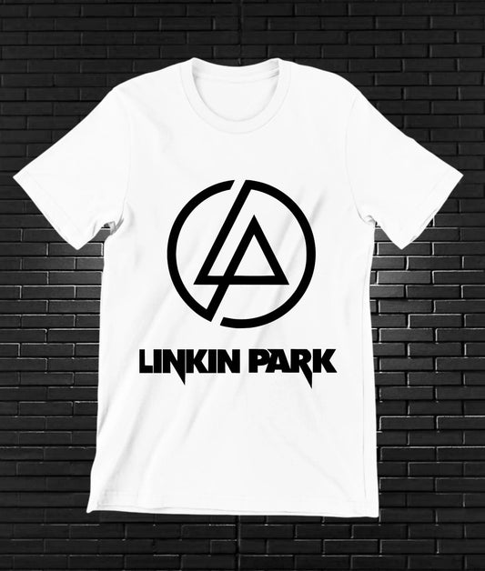 Camiseta Linkin Park – Símbolo circular clásico · Blanca