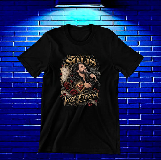 Camiseta Los Bukis – BAMOR – Diseño MERON – Negro