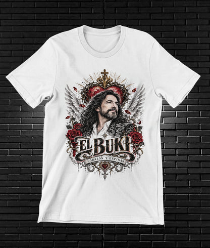 Camiseta Los Bukis – CAMINE – Diseño BANIX – Blanco