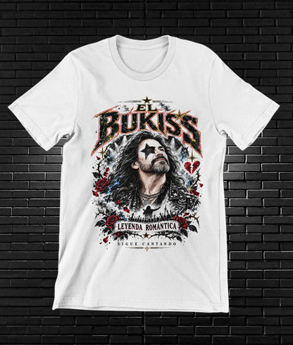 Camiseta Los Bukis – CAMINE – Diseño MERON – Blanco