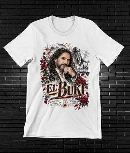 Camiseta Los Bukis – CAMINE – Diseño NIVRA – Blanco