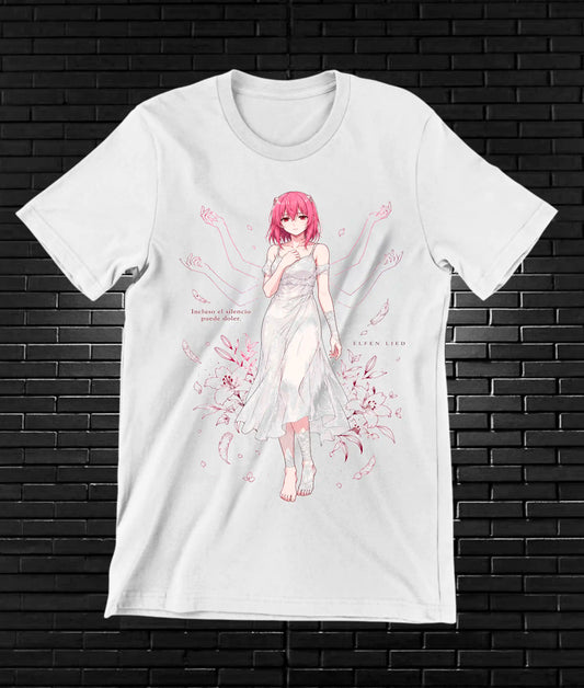 Camiseta Elfen Lied diseño Baren color blanco