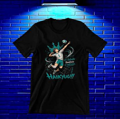 Camiseta Haikyuu diseño Cavox color negro