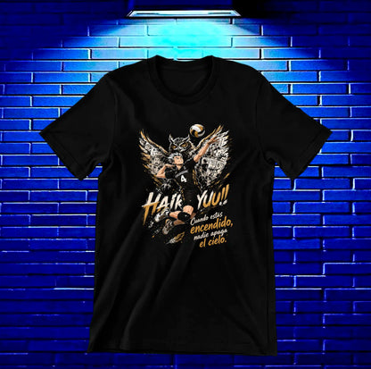 Camiseta Haikyuu diseño Meron color negro