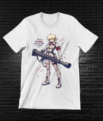 Camiseta Hellsing diseño Banix color blanco
