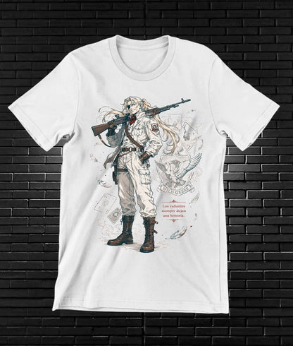 Camiseta Hellsing diseño Cavox color blanco