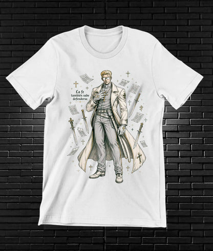 Camiseta Hellsing diseño Nivra color blanco