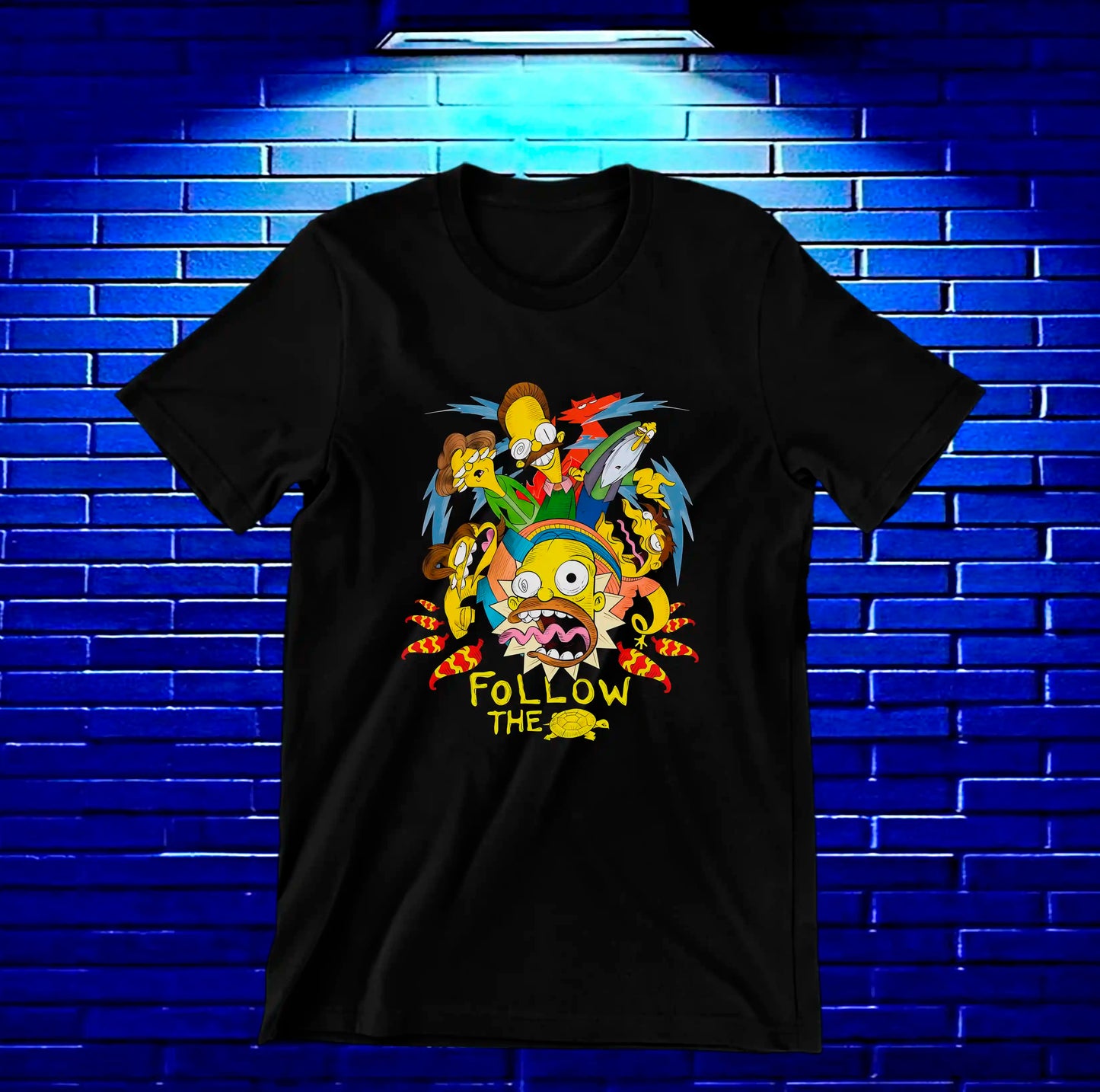 Camiseta Los Simpson2 diseño Banix color negro