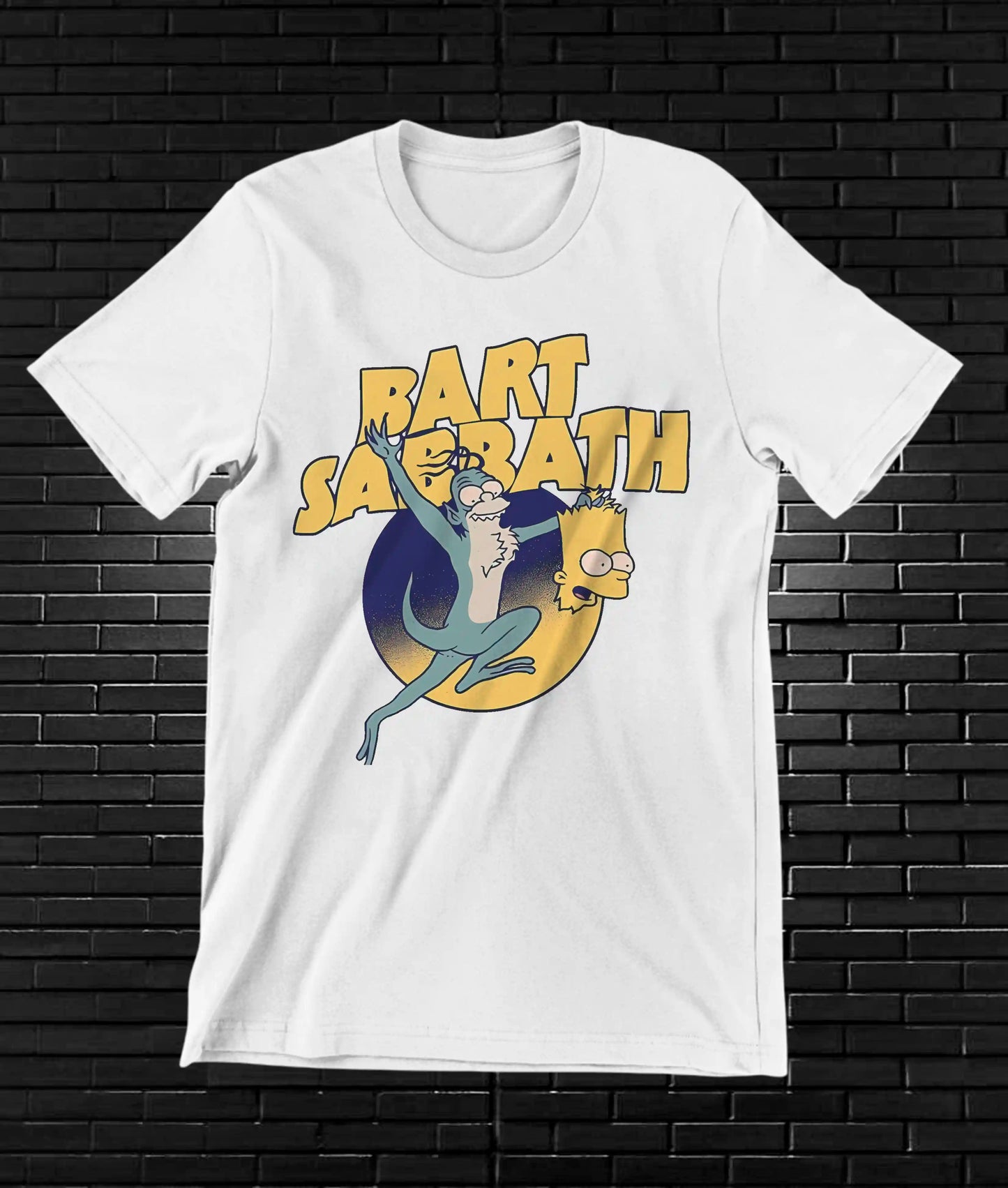 Camiseta Los Simpson2 diseño Baren color blanco