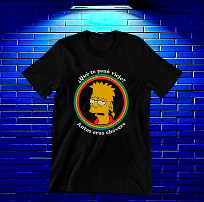 Camiseta Los Simpson2 diseño Baren color negro
