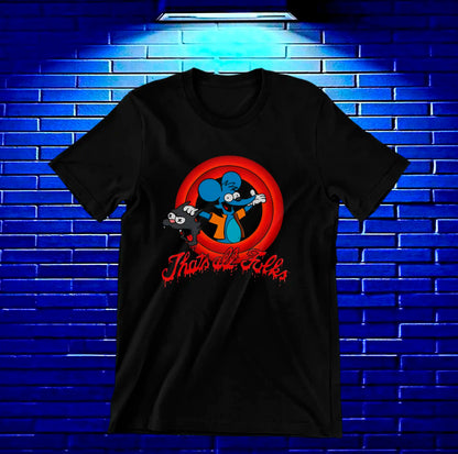 Camiseta Los Simpson2 diseño Meron color negro