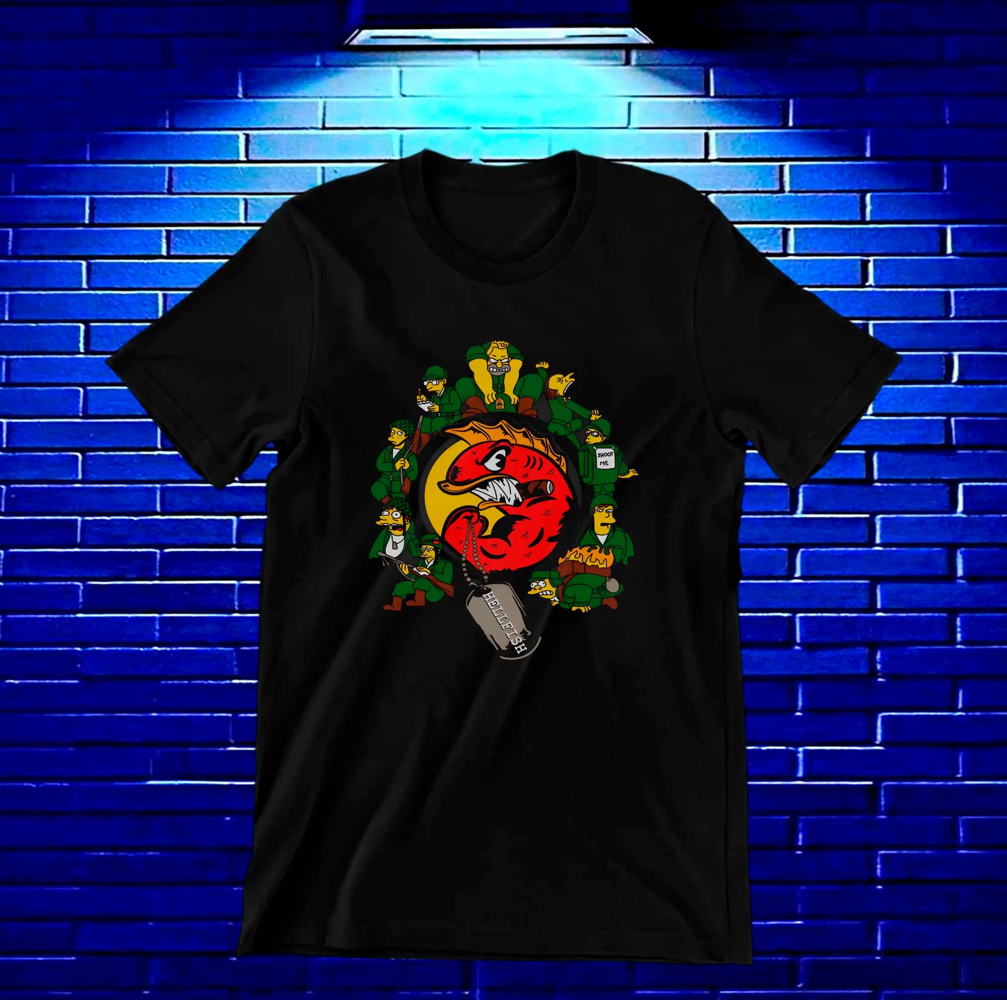 Camiseta Los Simpson2 diseño Nivra color negro