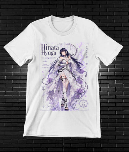 Camiseta Naruto Hinata BALOR diseño BAREN blanco
