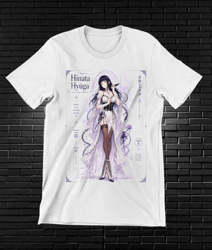 Camiseta Naruto Hinata BALOR diseño CAVOX blanco