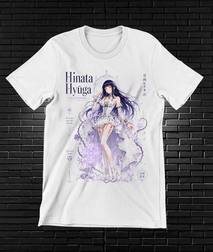 Camiseta Naruto Hinata BALOR diseño MERON blanco