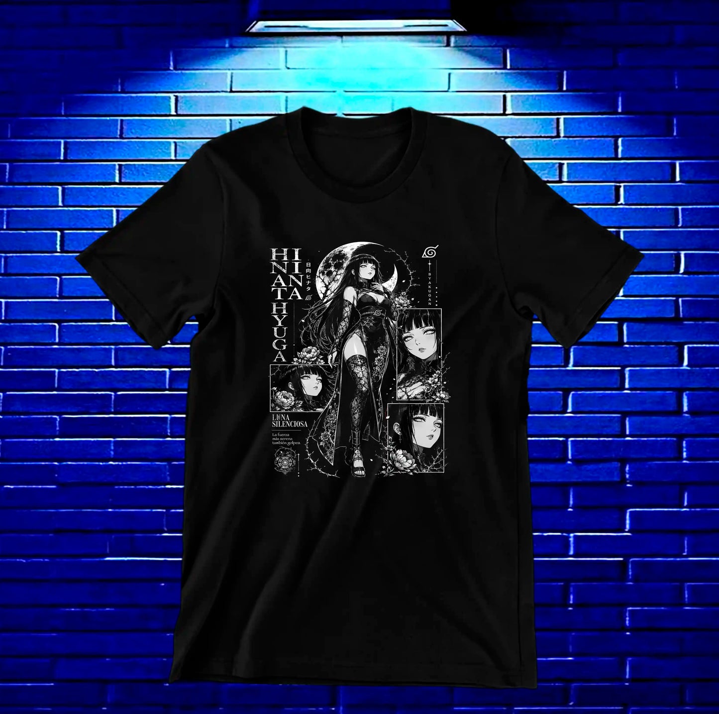 Camiseta Naruto Hinata BALOR diseño NIVRA negro