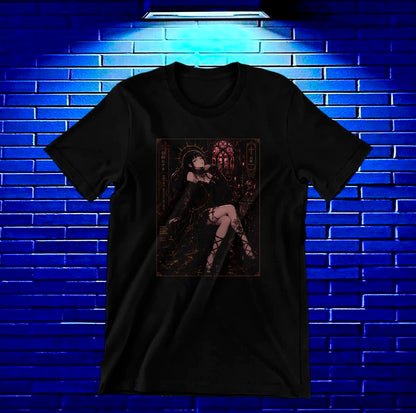 Camiseta Naruto Hinata BAMOR diseño BAREN negra