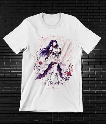 Camiseta Naruto Hinata BAXOR diseño CAVOX blanco