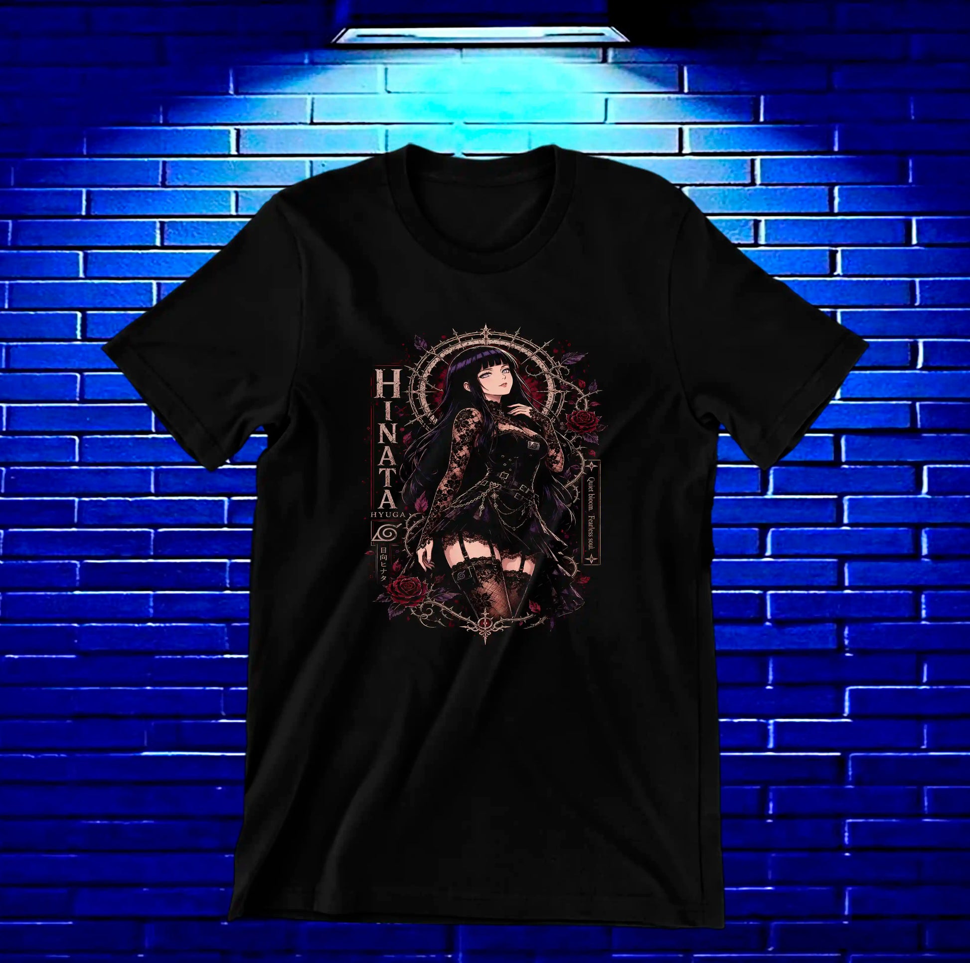 Camiseta Naruto Hinata BAXOR diseño CAVOX negro