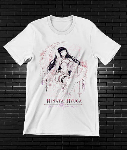 Camiseta Naruto Hinata BAXOR diseño NIVRA blanco
