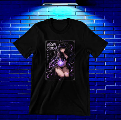 Camiseta Naruto Hinata BAYRA diseño MERON negra
