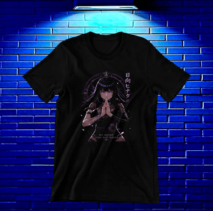 Camiseta Naruto Hinata CAMOR diseño BAREN negra