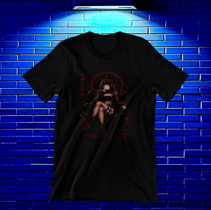Camiseta Naruto Hinata CAREN diseño NIVRA negra