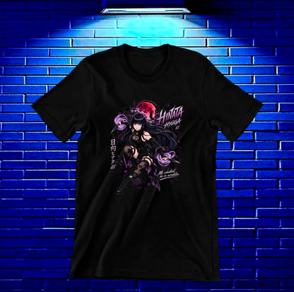 Camiseta Naruto Hinata CAVEN diseño BANIX negro