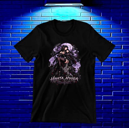 Camiseta Naruto Hinata CAVEN diseño BAREN negro