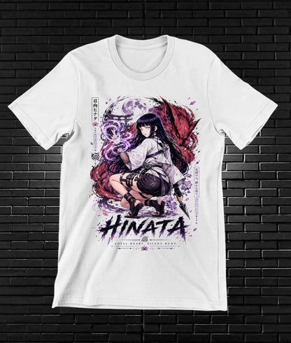 Camiseta Naruto Hinata MELOR diseño MERON blanco