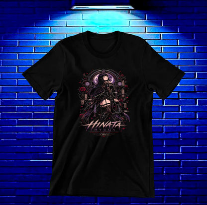 Camiseta Naruto Hinata MELOR diseño MERON negro