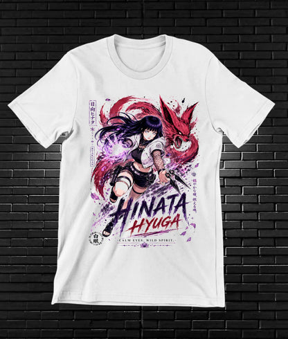 Camiseta Naruto Hinata MELOR diseño NIVRA blanco