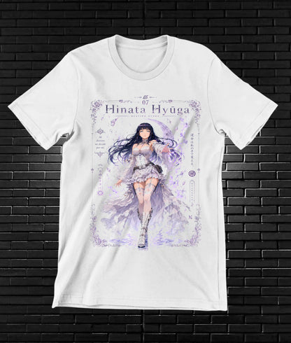 Camiseta Naruto Hinata MELYN diseño BANIX blanco