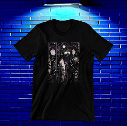 Camiseta Naruto Hinata MELYN diseño BAREN negro