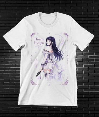 Camiseta Naruto Hinata MELYN diseño CAVOX blanco
