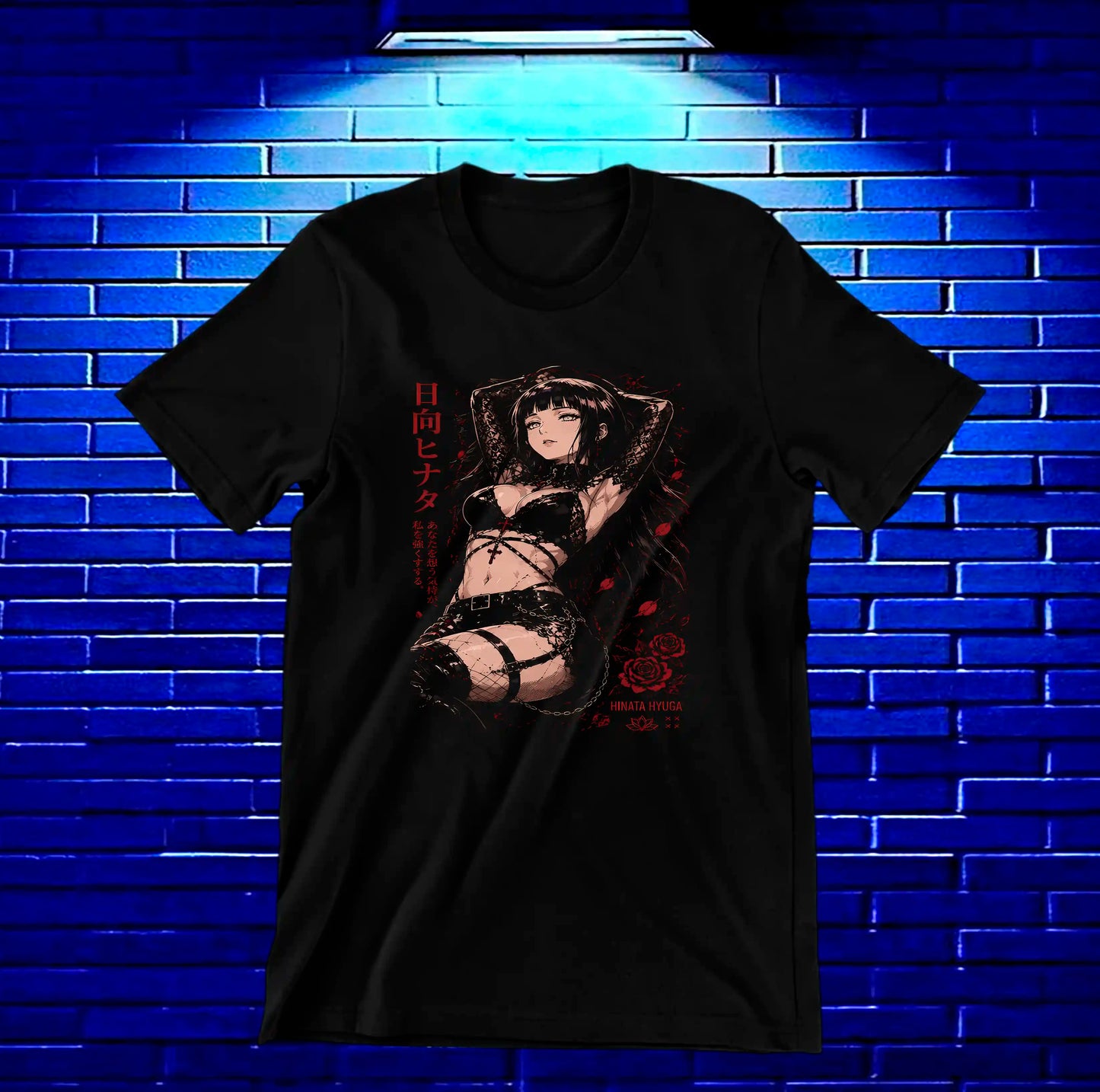Camiseta Naruto Hinata MERAK diseño BANIX negro