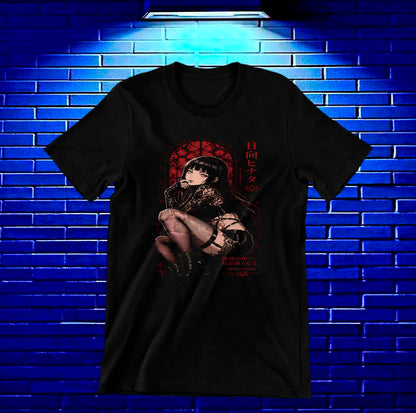 Camiseta Naruto Hinata MERAK diseño BAREN negro