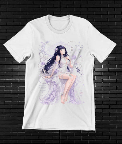 Camiseta Naruto Hinata MERAK diseño CAVOX blanco