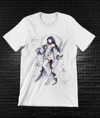 Camiseta Naruto Hinata MERAK diseño NIVRA blanco