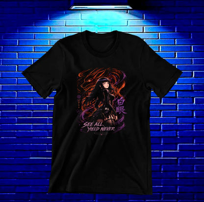 Camiseta Naruto Hinata MEREN diseño BANIX negra