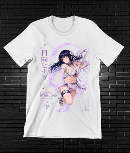 Camiseta Naruto Hinata MEREN diseño MERON blanca