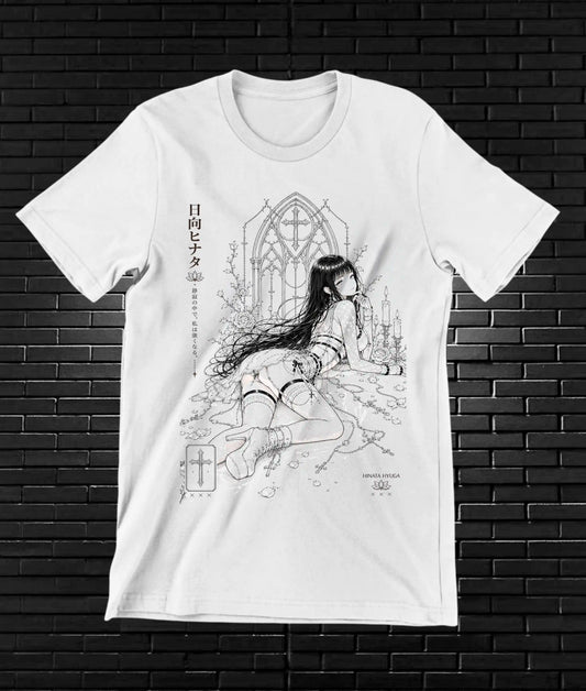 Camiseta Naruto Hinata NIMAR diseño BANIX blanco