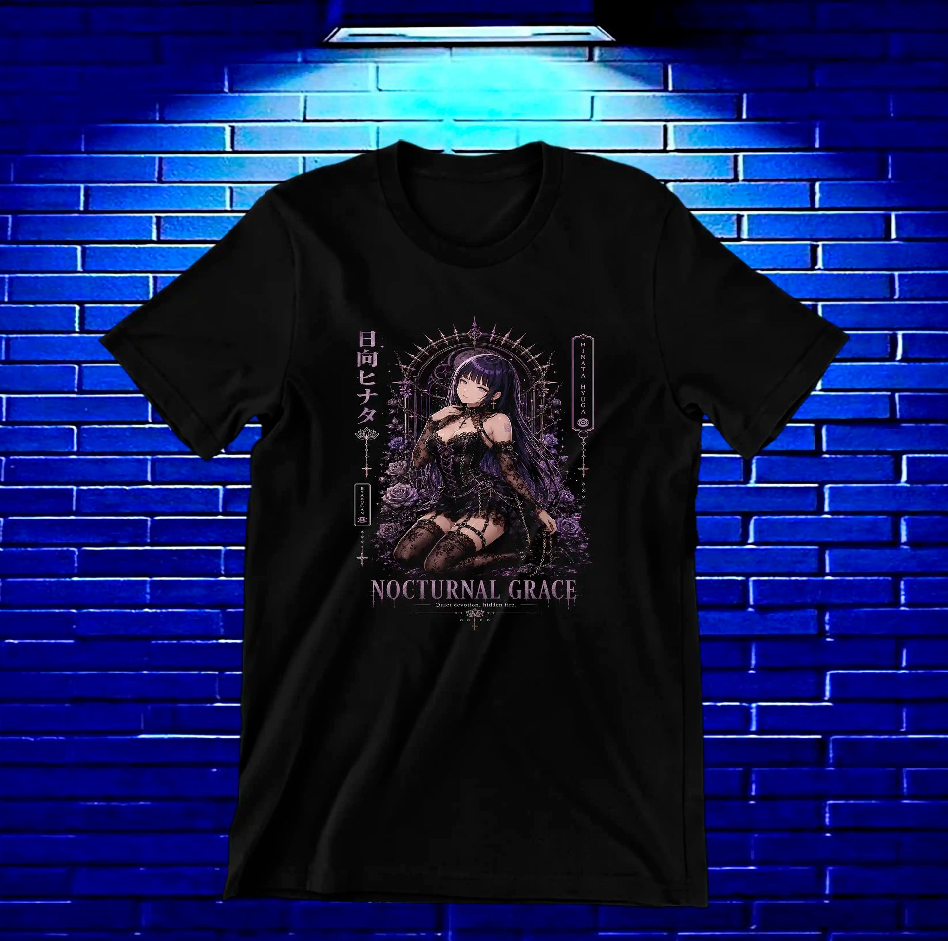 Camiseta Naruto Hinata NIMAR diseño CAVOX negro