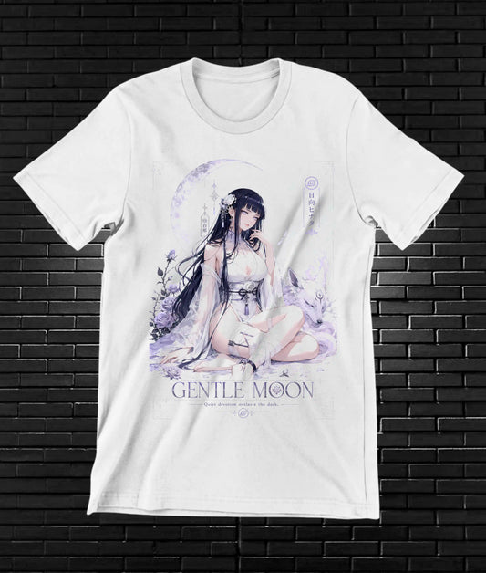 Camiseta Naruto Hinata NIMOR diseño BAREN blanca